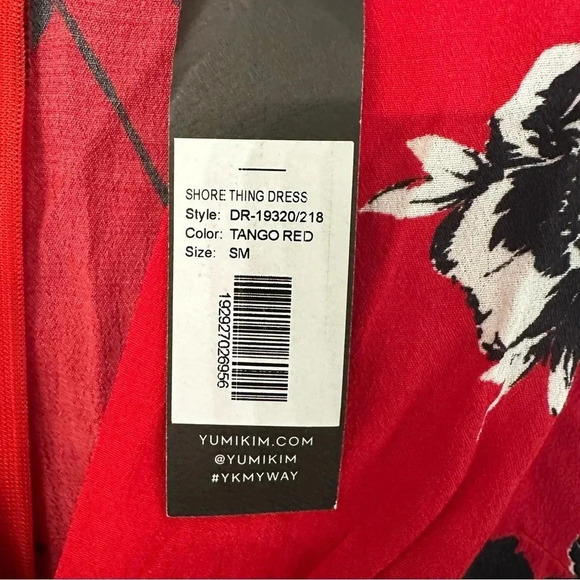 Yumi Kim Shore Thing Dress Long Sleeve V-Neck Floral Print Flowy Dress Sz S NWT - Picture 8 of 11